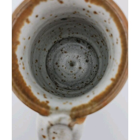 VTG MMS Mahon Ugly FD Funny Face Stoneware Pottery Mug Mustache Signed - Picture 8 of 14